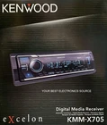 NEW Kenwood KMM-X705 1-DIN Car Digital Media Receiver w/ Bluetooth, HD Radio