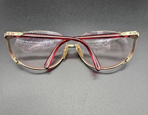 Christian Dior Optyl Oversized Retro Red Eyeglasses Frames Made Austria 70's VTG - Picture 7 of 15