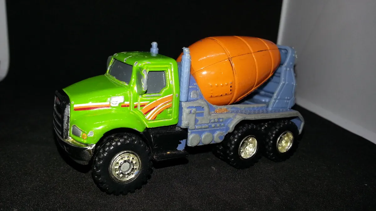 Hasbro Tonka Concrete Cement Truck Diecast 2012 RARE Color Green 1:53~0426