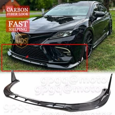 For Camry SE XSE 2018-2023 Yofer V2 Style Winglet Carbon Fiber Front Bumper Lip