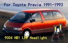 For Toyota Previa 1991-1993 2pcs 9004/HB1 LED Headlight Kit Bulbs High Low Beam