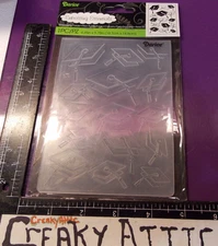GRADUATION CAPS BACKGROUND 1 FOLDER EMBOSSING EMBOSS PAPER  DARICE 29618 CREAKY