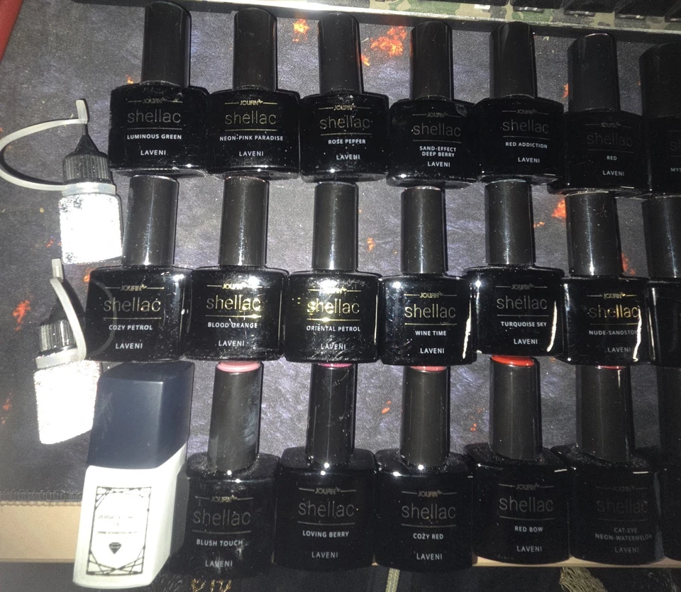 Shellac von Jolifin - 11 Stück verschiedene Farben, wenig bis garnicht benutzt - Bild 2 von 4