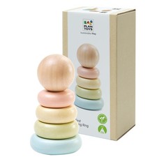   First Stacking Ring  Montessori Wooden Stacking for Babies  Toddlers  Ba...