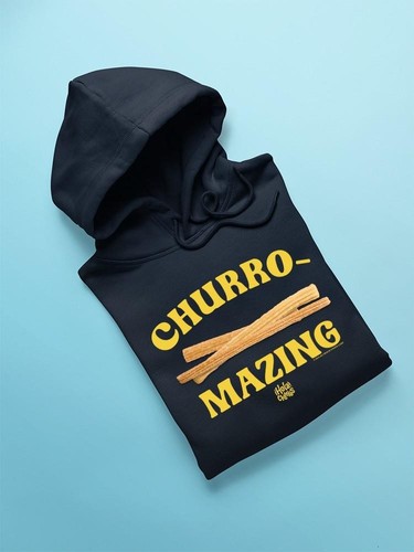 Churro-Mazing Fun Retro Foodie Design Men's Hoodie - Picture 3 of 18