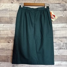 Pendleton VTG Women's Green 100 Virgin Wool Pencil Skirt Size 6 Petite NWT USA
