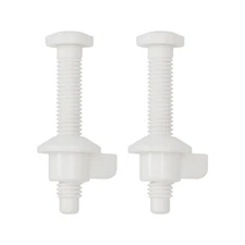 Universal Plastic Toilet Seat Hinge Bolts Screws Replacement Kit