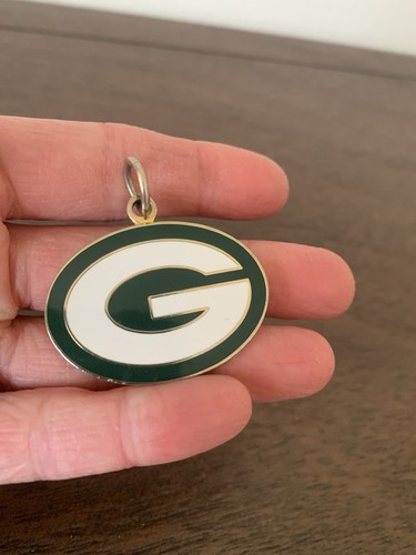 NFL Green Bay Packers Green Yellow Knit Winter Scarf Mens Womens Button Pin Lot - Picture 5 of 12