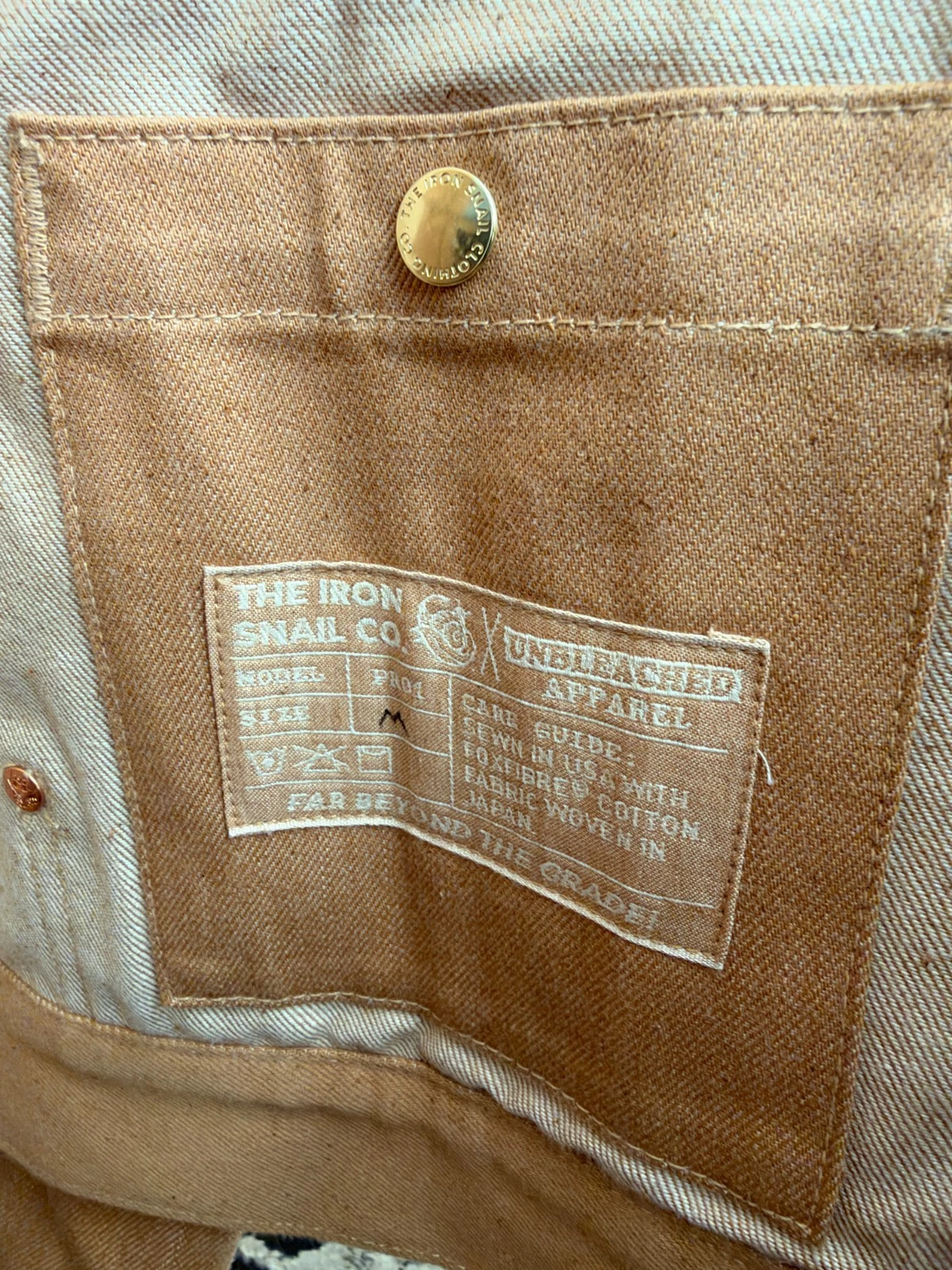 Iron Snail The Prologue V3 in FoxFibre Denim Jacket in Size Medium image 5