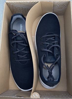 Allbirds Tree Runner Jet Black Men's Athletic Sneakers Lace Up Low Top