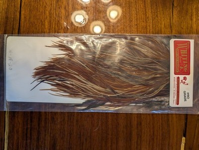 Whiting Farms pro-Grade Saddle Brown 16-20 Dry Fly Tying Saddle Brand New