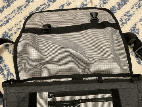 Swiss Gear Laptop Shoulder Satchel, Messenger Bag - Adjustable Strap, Gray/Black - Picture 3 of 10