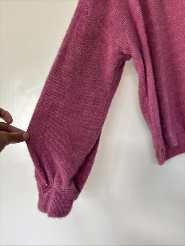 2x Marks & Spencer Fluffy Boxy Shape V Neck Jumpers Size XL UK 20-22 - Picture 2 of 9