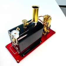 Präzisions-Dampfmaschine & Kupferkessel – CNC Messing, Stephenson-Steuerung