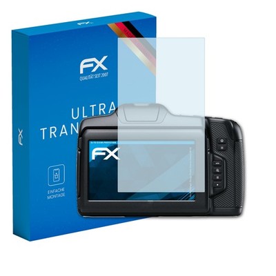atFoliX 3x Schutzfolie für Blackmagic Design Pocket Cinema Camera 6K G2 klar