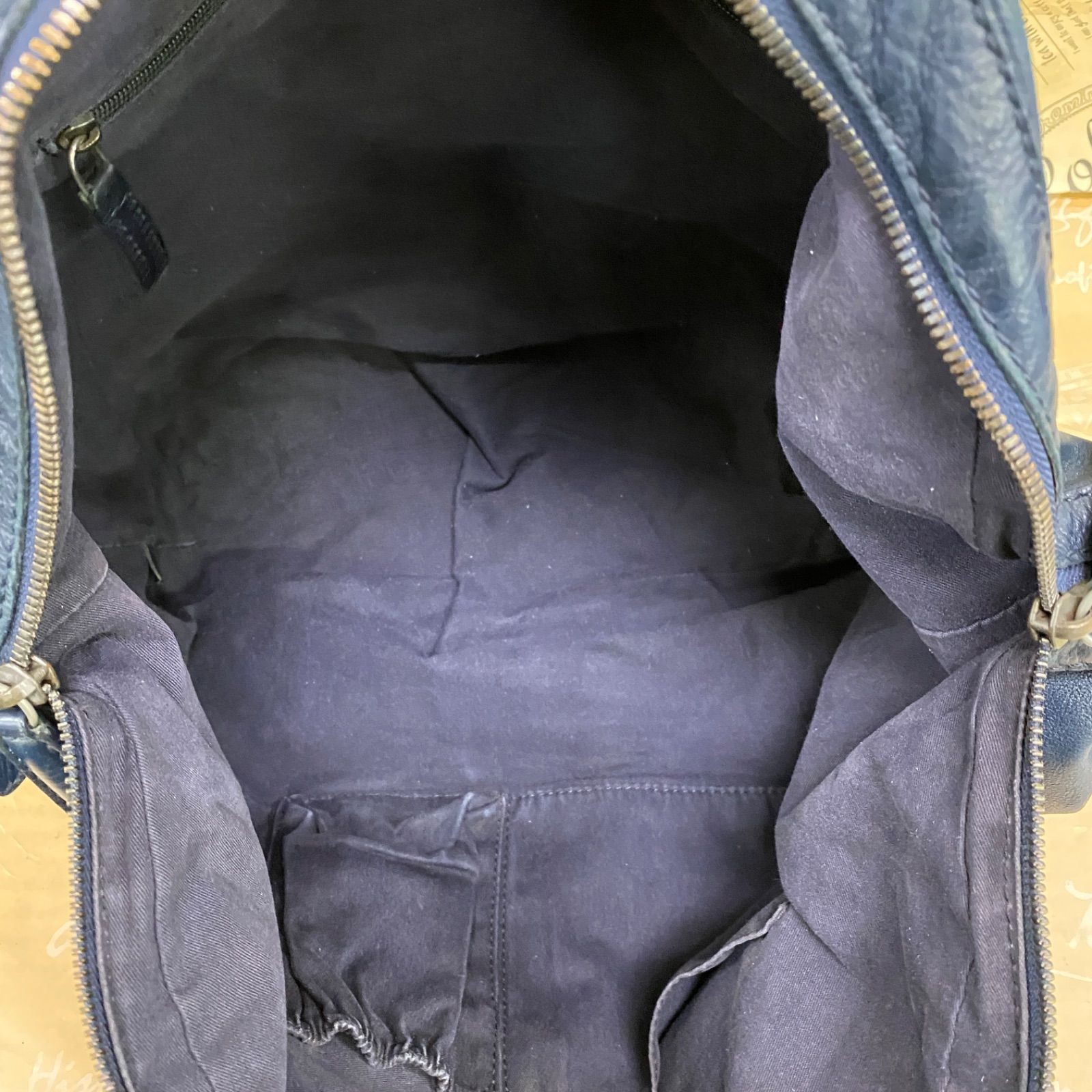 GIVENCHY Hand Shoulder Bag Tote Purse 2way Nightingale 4G Leather Navy Authentic thumbnail 16