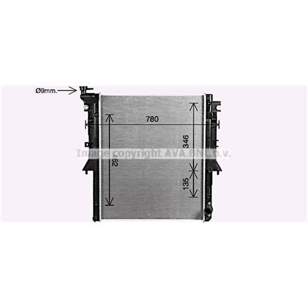 WasserküHler KüHlrippen GelöTet FüR Mitsubishi L 200/Triton Kj_ Kk_ Kl_ 2.4 DI-D-image