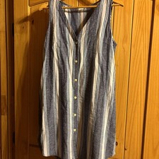 Gap Dress Blue White Womens Size Medium
