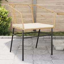 Garden Chair Brown PE rattan Standard Ergonomic Garden Chair