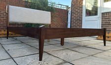 West Elm Mid-Century Modern Show Wood King Bed Frame, Great Condition, RRP £1,5k