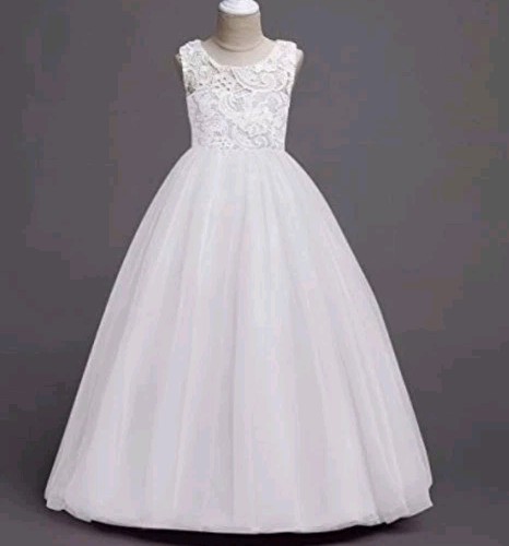Flower Girl 13-14 Years Dress Princess Bridesmaid Wedding Pageant Prom Ball Gown