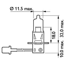 PHILIPS Glühlampe Glühbirne Fernscheinwerfer Fernlicht 13336MDBVS2