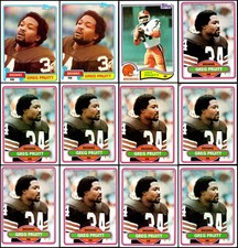 Greg Pruitt (78) Card Lot - UNIQUE FIND – ONE OF A KIND