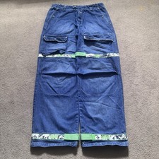 Vintage Y2K Marithe Francois Girbaud MFG Baggy Shuttle Strap Cargo Jeans 36x33