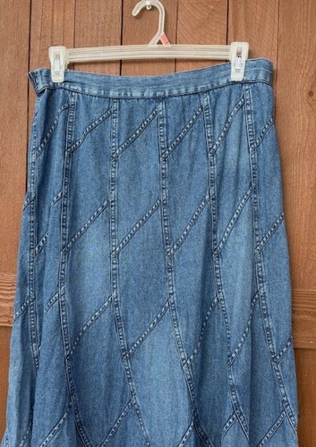 Studio West Apparel Damen Jeansrock-Größe LARGE Trapezmuster gebraucht guter Zustand - Bild 4 von 6