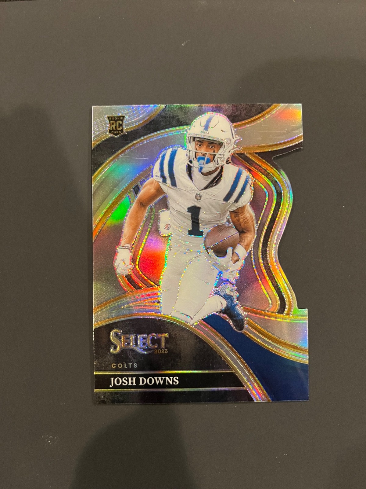 2023 Panini Select Football Club Level Silver Prizm Die-Cut Josh Downs RC #251