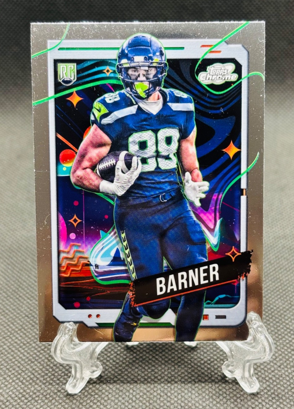 AJ Barner Topps Cosmic Chrome #186 Base