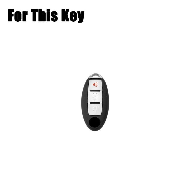 Funda para llavero de cuero de aleación de zinc para Nissan Qashqai March X-Trail 370Z Foto 2 de 4