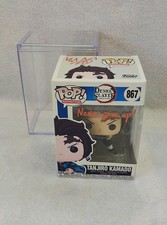 Signed Tanjiro Funko Pop w/ Quote + Protective Case (Zach Aguilar ENG VA 2021)