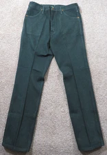 VTG Wrangler Jeans Men's 36x34 Green 936WSP Cowboy Cut Made in USA Rodeo
