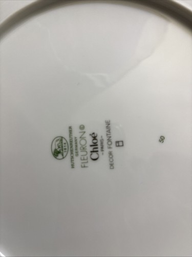 Set Of 4 Hutschenreuther Fleuron Chloe Paris Plate 9 - 7/8” - Picture 3 of 4