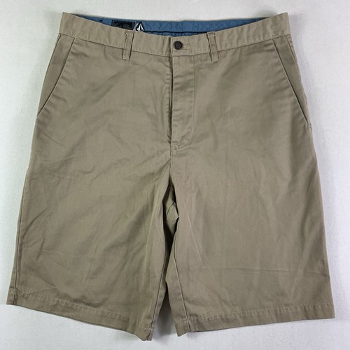 Volcom Chino Shorts Herren Gr. 36 Khaki Flatfront Corpo Class