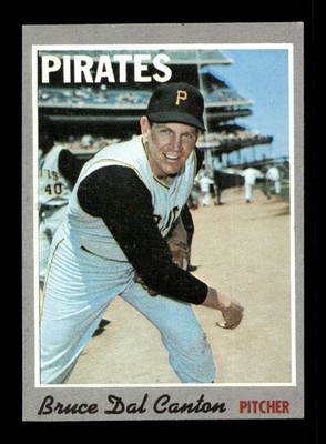 1970 Topps #52 Bruce Dal Canton Pirates EX-MT *3s