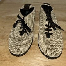 Arcopedico New NWOB Women's 8 / 8.5 EU 39 LS Lace-Up Light Beige Knit Sneakers