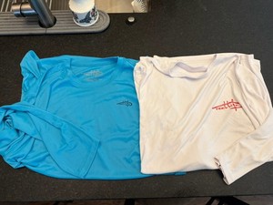 Lot Of 2 Rash Shirts Reel Life LS Wet Dry XXL Fishing