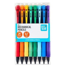 24 count No. 2 Mechanical Pencils Bright Multicolored 3 Leads in Each