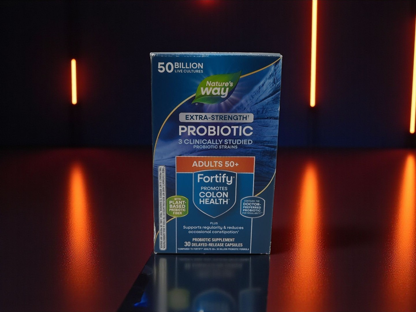 Nature’s Way Fortify 50+ Probiotic 30 Billion Live Cultures Colon 30ct EXP 05/26