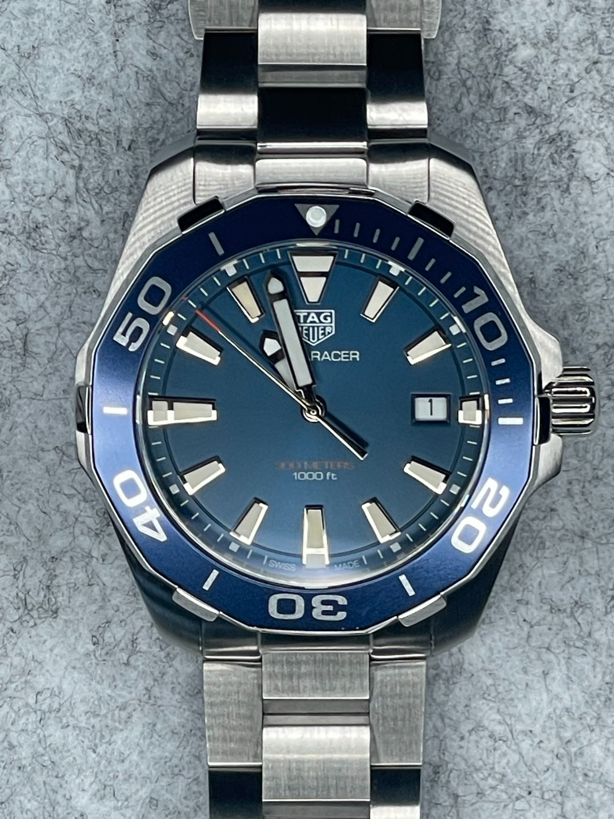 TagHeuer Aquaracer 41mm Men's Watch - WAY111C.BA0928 - Blue Dial, Stainless Band