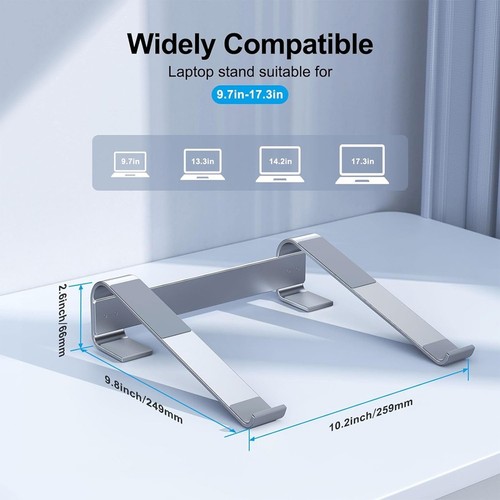 Support de refroidissement pour ordinateur portable en aluminium support vertical pour ordinateur portable 5744 - Photo 7/7