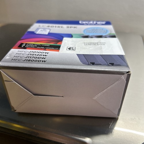 NEW OEM - BROTHER LC401XL 3PK COLOR Ink Cartridges 1/2028 - Picture 6 of 7