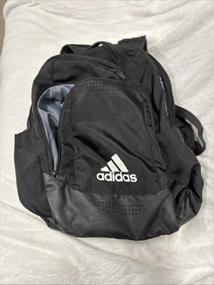 adidas Defender Team Sports Backpack BOOKBAG BLACK WHITE 11'' x 8.5'' x 19.5''
