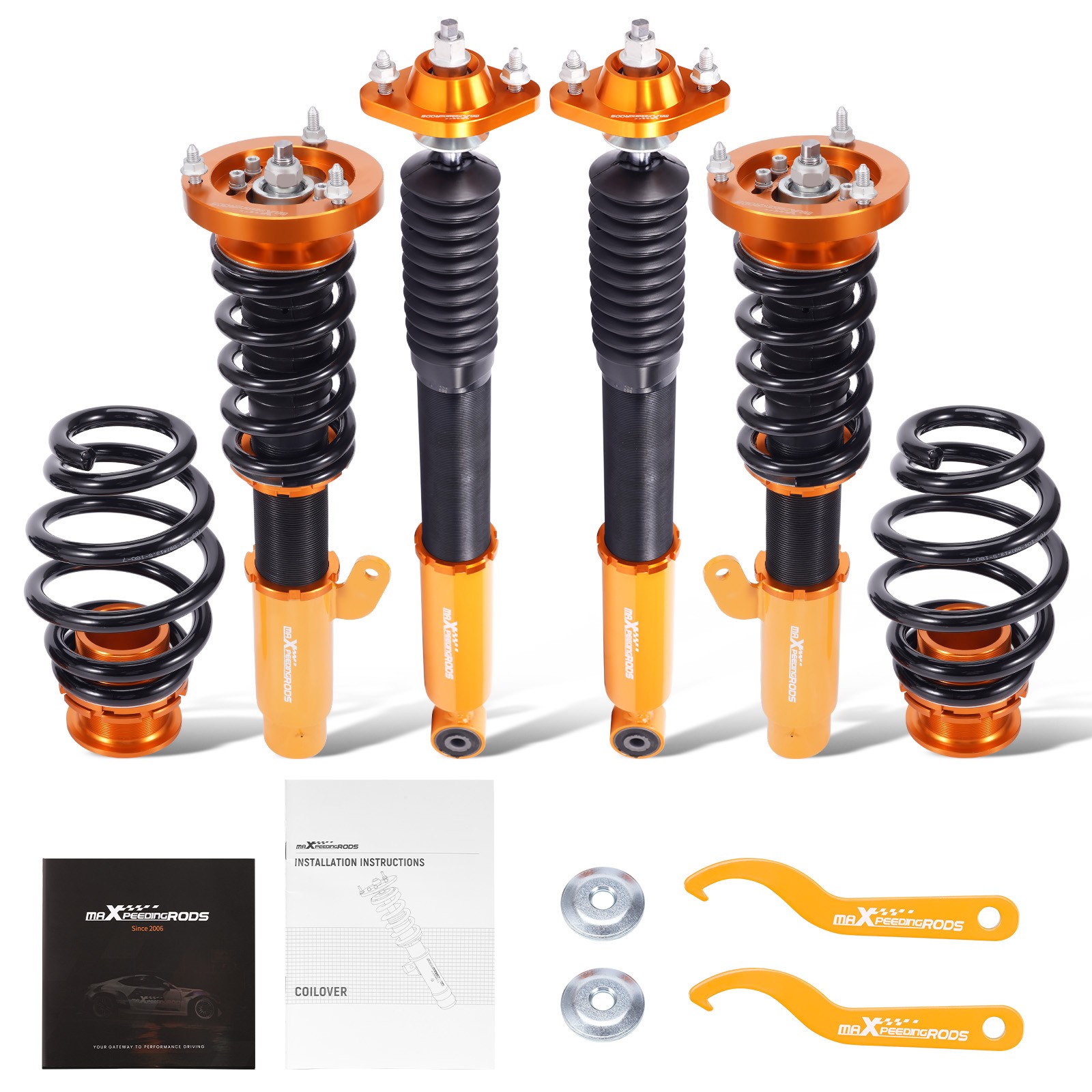 Height Adjustable Coil Coilovers Kit For BMW E46 Coupe Saloon Estate Convertible