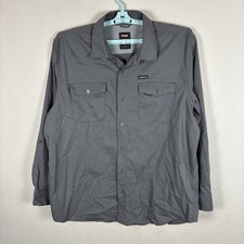 Wrangler Mens Button Up Shirt Sz XL Long Sleeve Solid Regular Fit Excellent