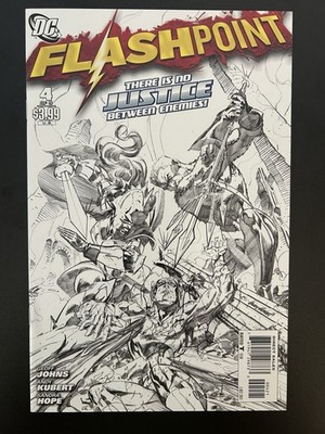 Flashpoint #4 1:25 Andy Kubert Sketch Variant DC 2011 Geoff Johns VF/NM