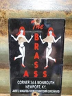 VINTAGE BROTHEL PORCELAIN SIGN OLD BRASS GENTELMANS CLUB CINCINNATI WOMEN BAR