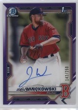 2021 Bowman Chrome Prospect Purple Refractor 142/250 Josh Winckowski Auto c4q